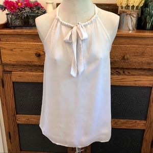NWOT BB Dakota White High Neck Tank Blouse